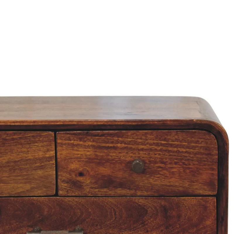 Avora - 3 Drawer Nightstand - Brown by HouseOfZazla