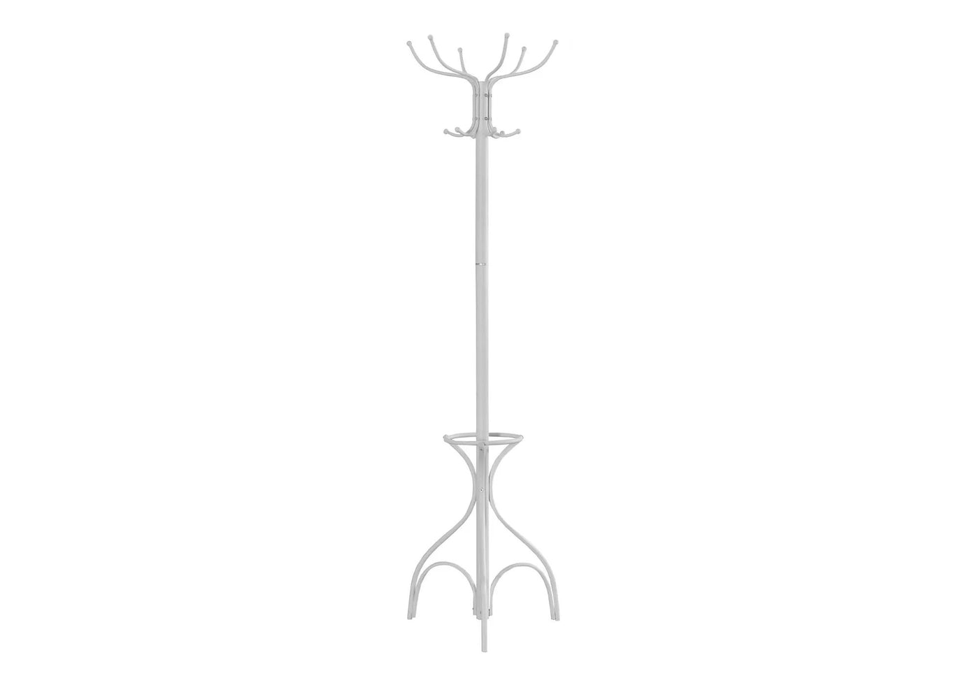 Coat Rack, Hall Tree, Free Standing, 12 Hooks, Entryway, 70"H, Umbrella Holder, Contemporary & Modern by Unique Piece Furniture