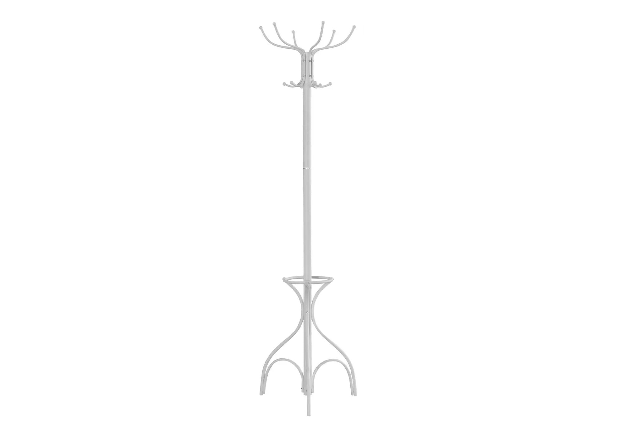 Coat Rack, Hall Tree, Free Standing, 12 Hooks, Entryway, 70"H, Umbrella Holder, Contemporary & Modern by Unique Piece Furniture