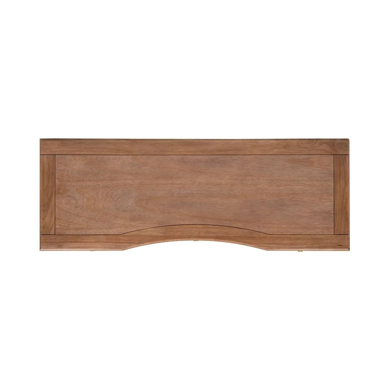 Dauphin - 3 Drawer Executive Desk - Brown by HouseOfZazla