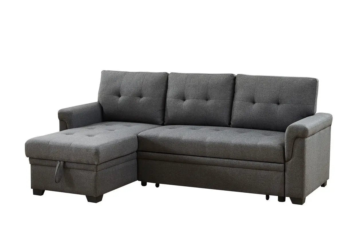 Sierra - Reversible Sleeper Sectional Sofa With Storage Chaise by Unique Piece Furniture