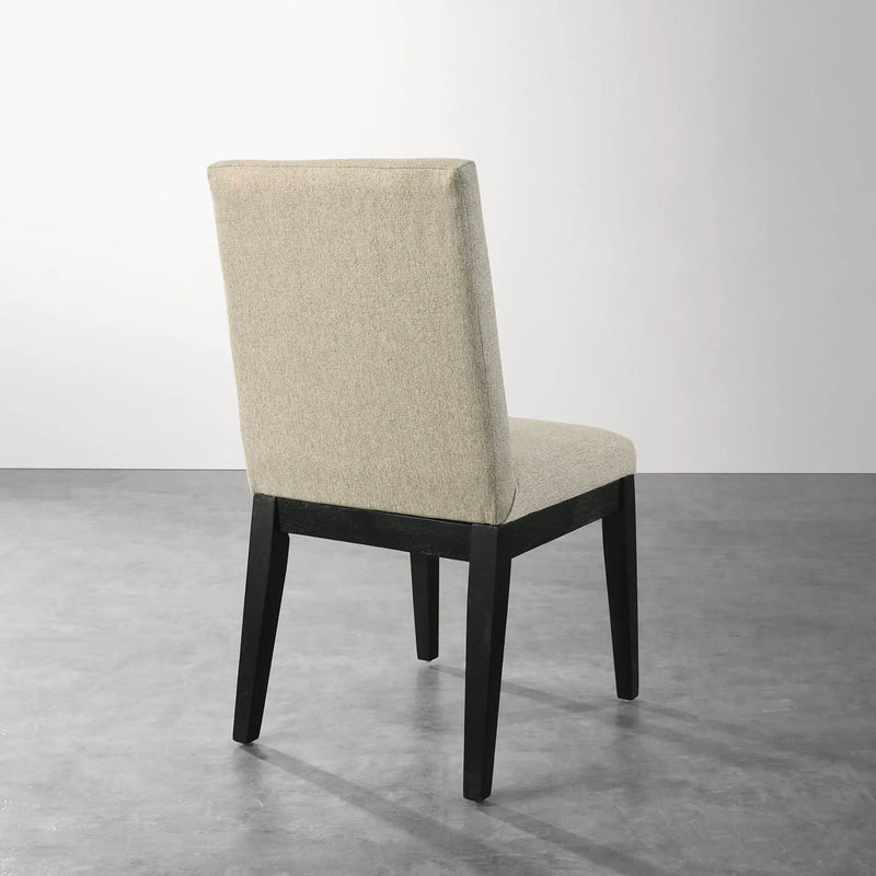 Roundhill Furniture - Rocco Contemporary Solid Wood Dining Chairs (Set of 2) - Beige by Unique Piece Furniture