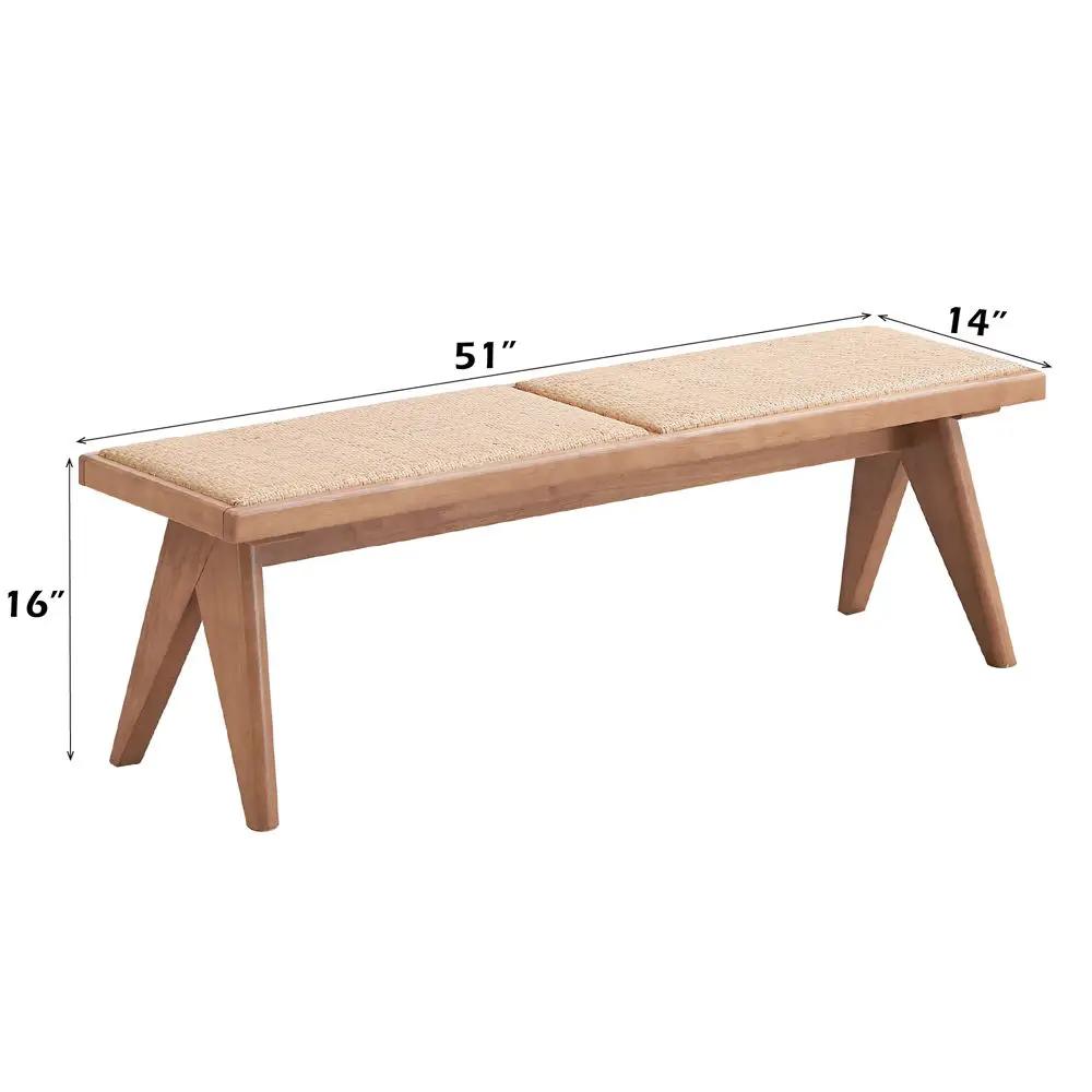 Velentina - Bench - Rattan & Natural by Unique Piece Furniture