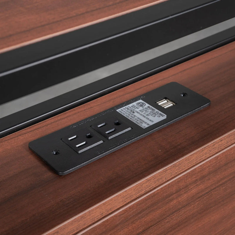 Platform Bed Frame With Trundle, USB Ports And Slat Support, No Box Spring Needed by HouseOfZazla