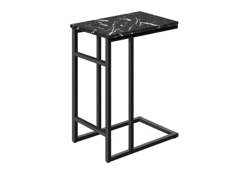 Accent Table, C - Shaped, Modern Design - Black by Unique Piece Furniture