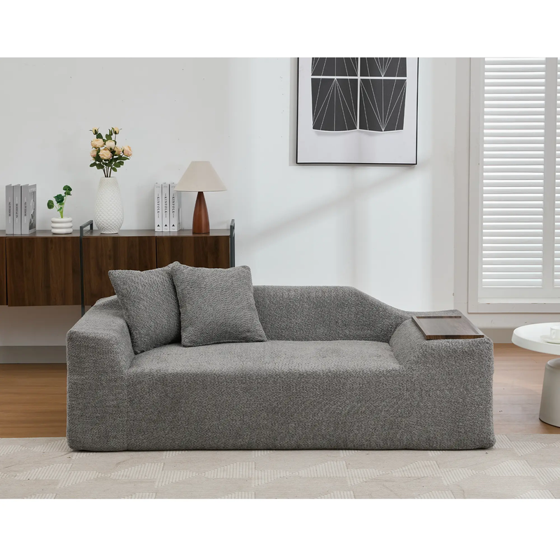 Modern 2 Piece Boucle Cloud Sofa Set by HouseOfZazla