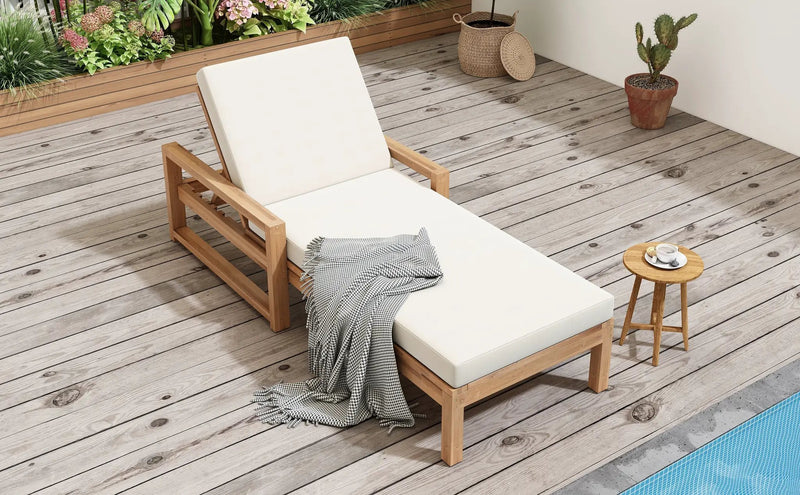 TREXM Outdoor Lounge Chairs Set of 2 by HouseOfZazla