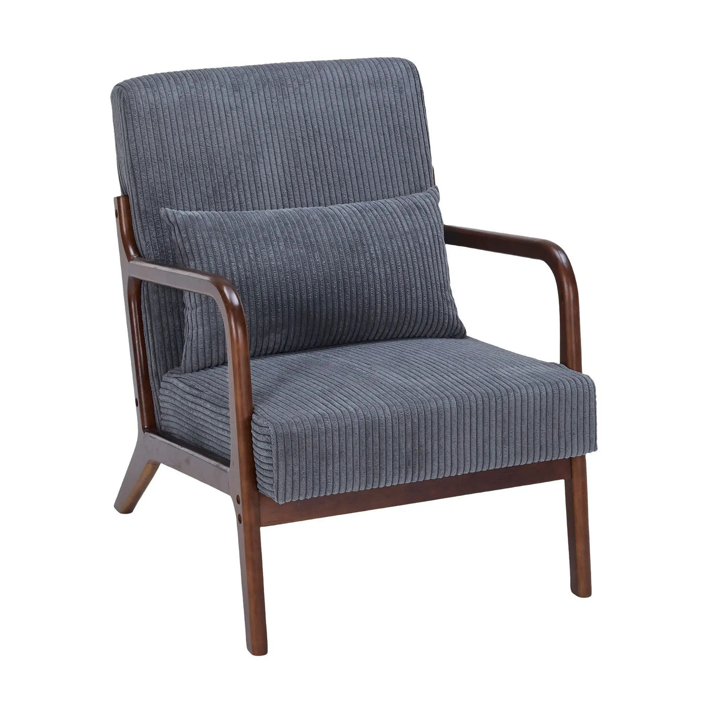 Accent Chair With Pillow And Wood Frame by HouseOfZazla