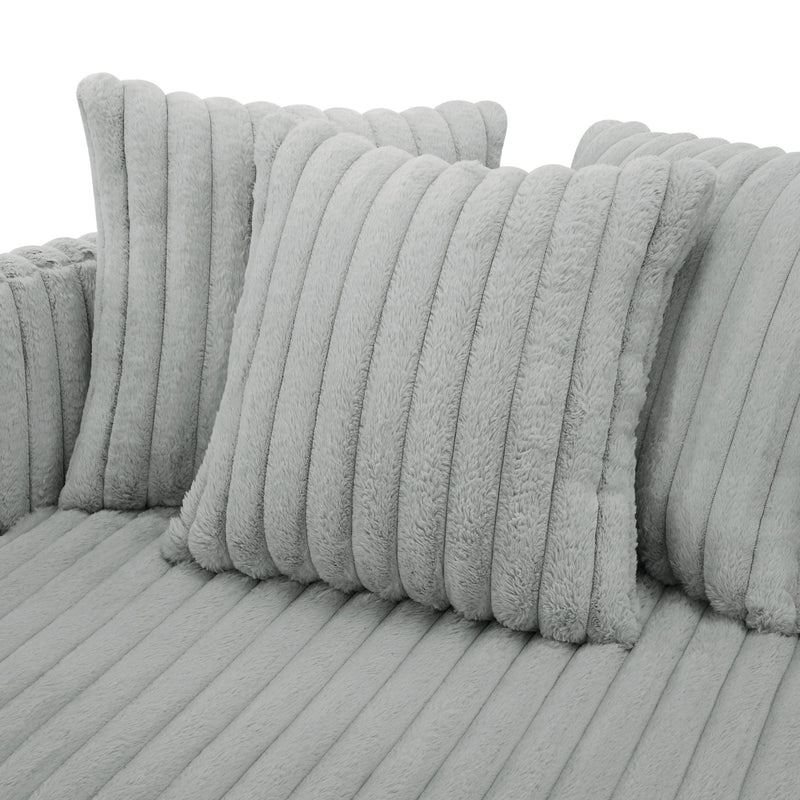 Mindy - Oversized Swivel Barrel Chair - Gray by HouseOfZazla