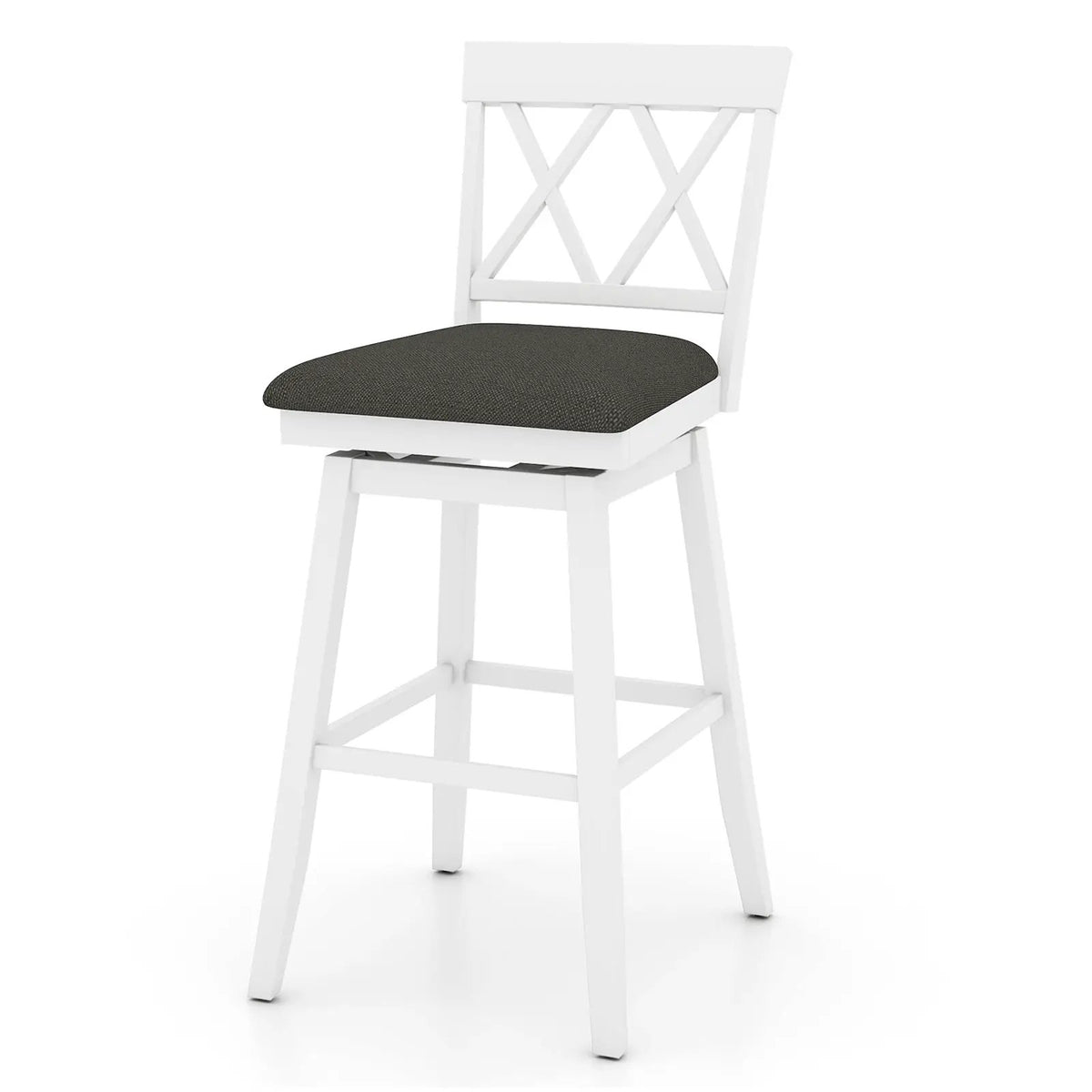 Counter Height Swivel Bar Stools with Upholstered Seat, photo 3 of 16