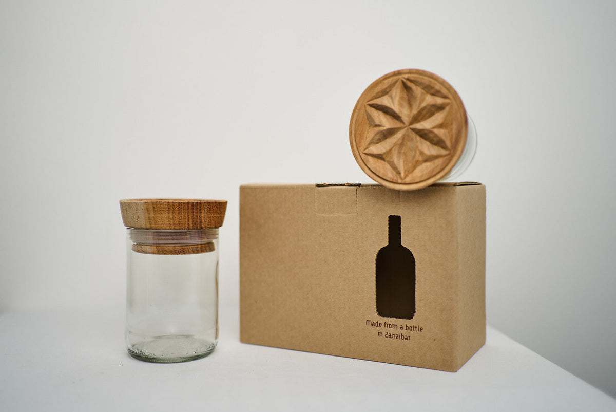Hiliki Jar - Clear - Large (set of 2), photo 4 of 5