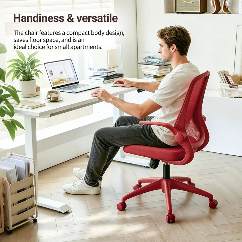 Ergonomic Color Office Chair - 350LBS Capacity, Red by HouseOfZazla