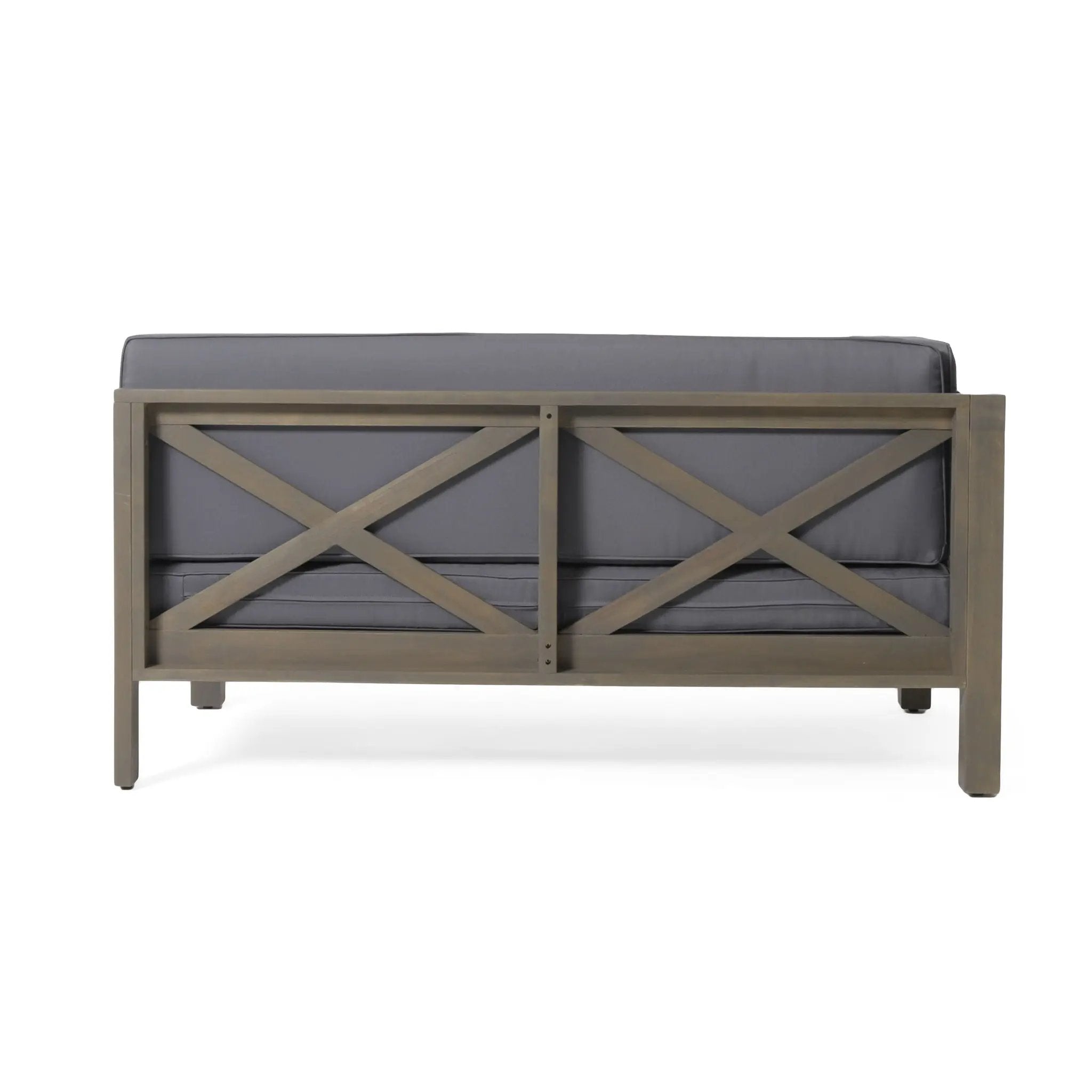 Brava - X Back Corner Bench by HouseOfZazla