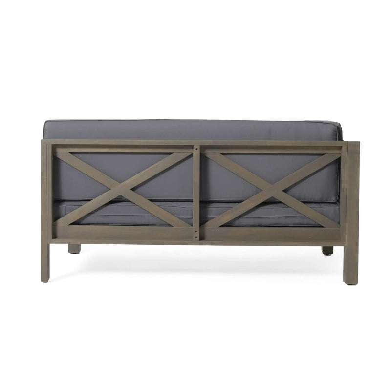 Brava - X Back Corner Bench by HouseOfZazla