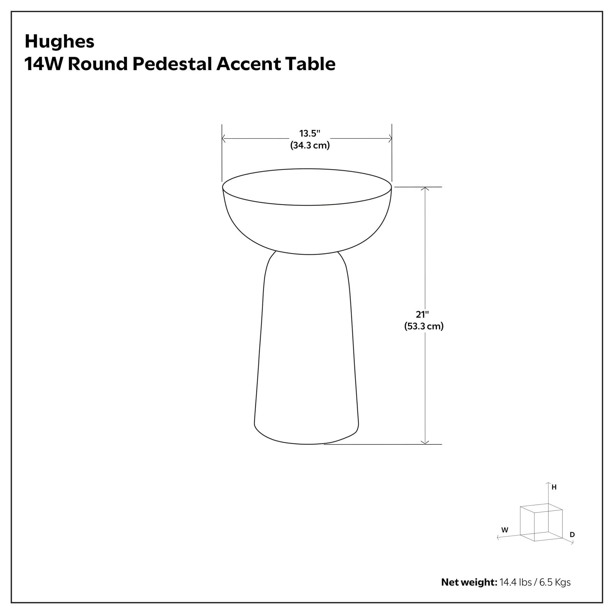 Hughes - Cast Aluminum Side Table - Black by Unique Piece Furniture