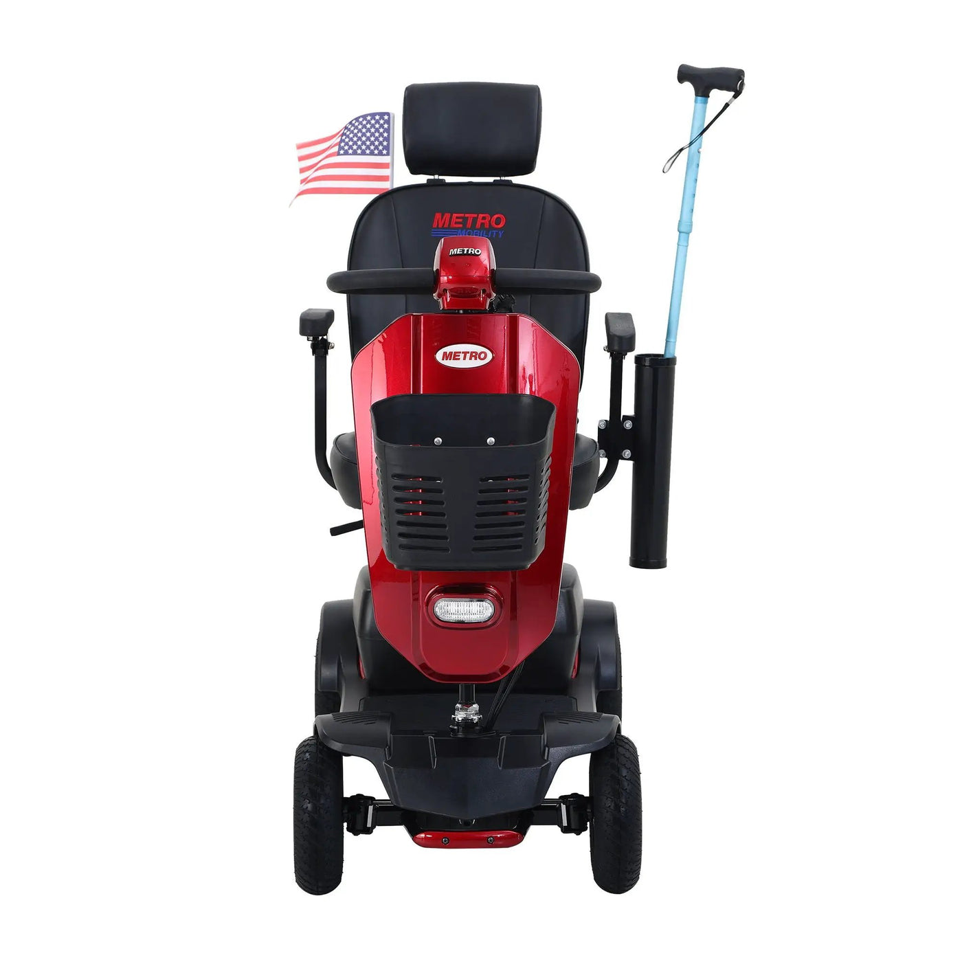 Max Plus - 4 Wheels Outdoor Compact Mobility Scooter With 2 Pieces X 20Ah Lead Acid Battery, 16 Miles, Cup Holders & USB Charger Port by HouseOfZazla