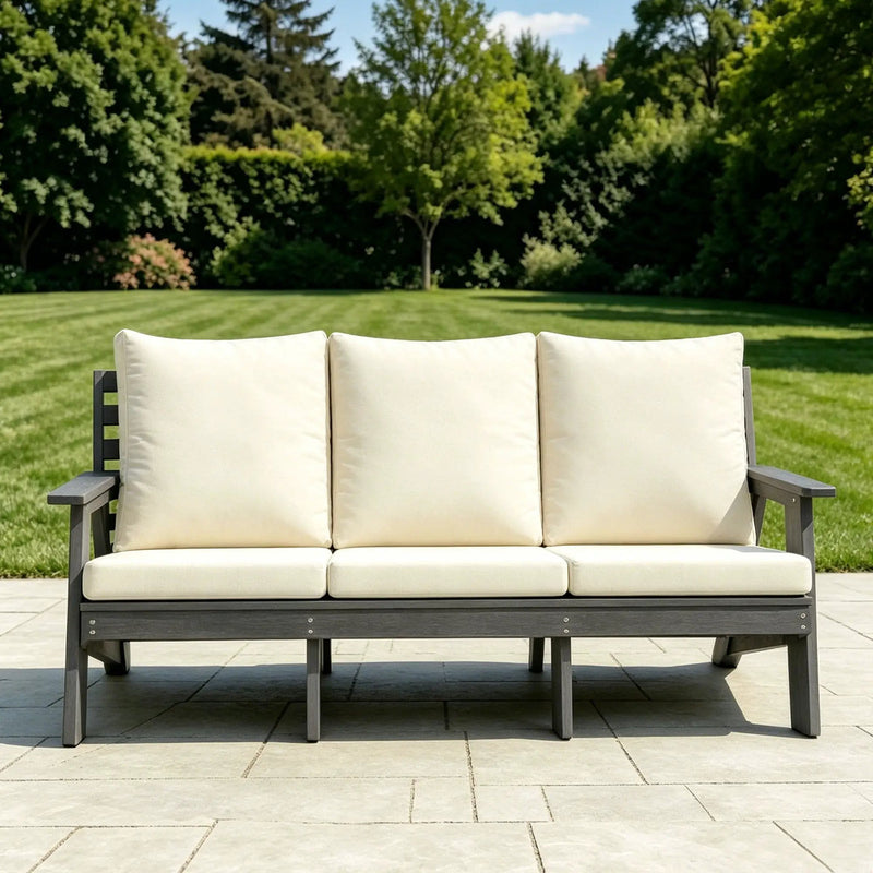 HIPS 3 Seater Outdoor Garden Sofa with Cushion by HouseOfZazla
