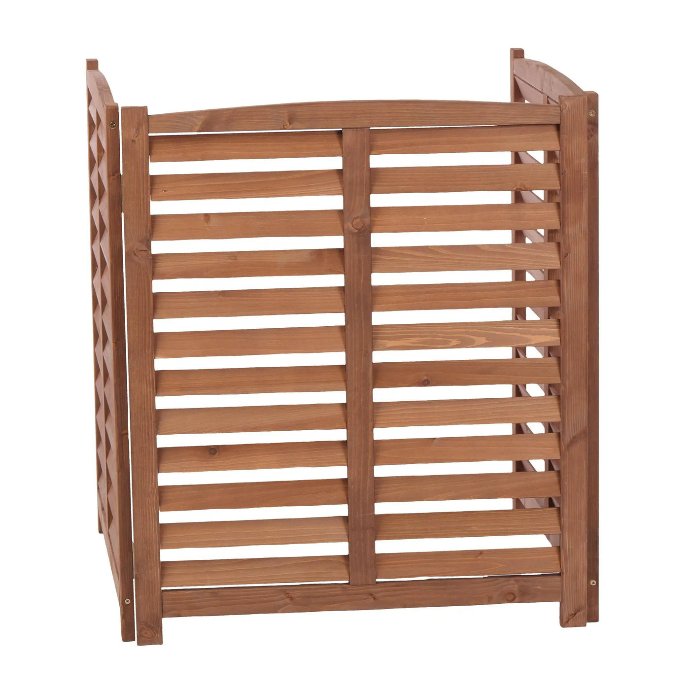 3 Panel Outdoor Wooden Air Conditioner Fence by HouseOfZazla