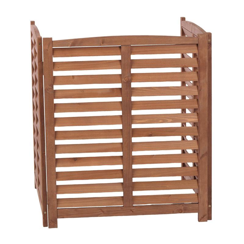 3 Panel Outdoor Wooden Air Conditioner Fence by HouseOfZazla
