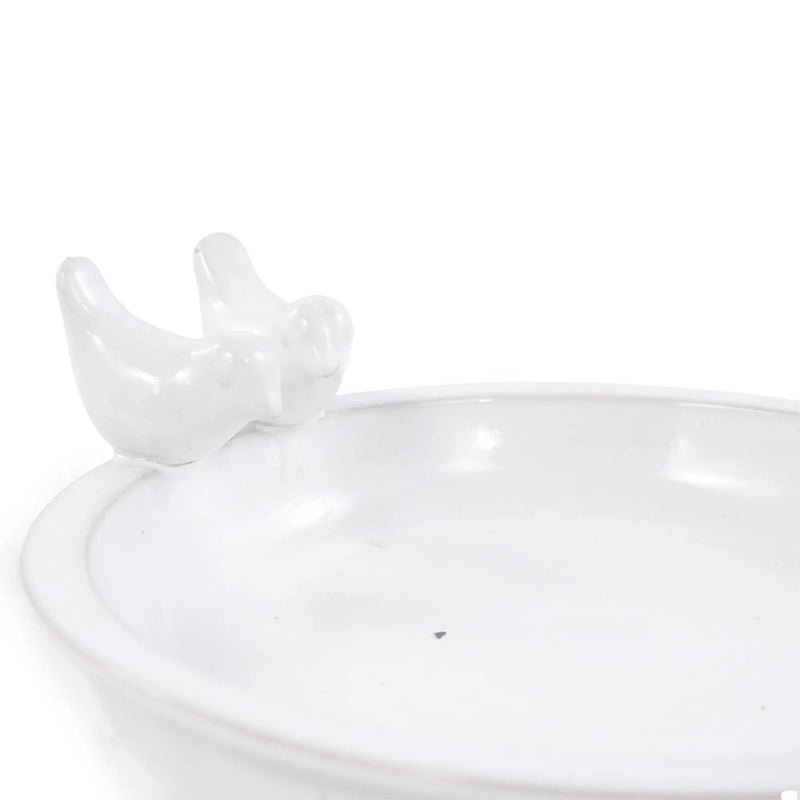 Handmade Ceramic Bird Bath - 11.8 Inch Glossy by HouseOfZazla