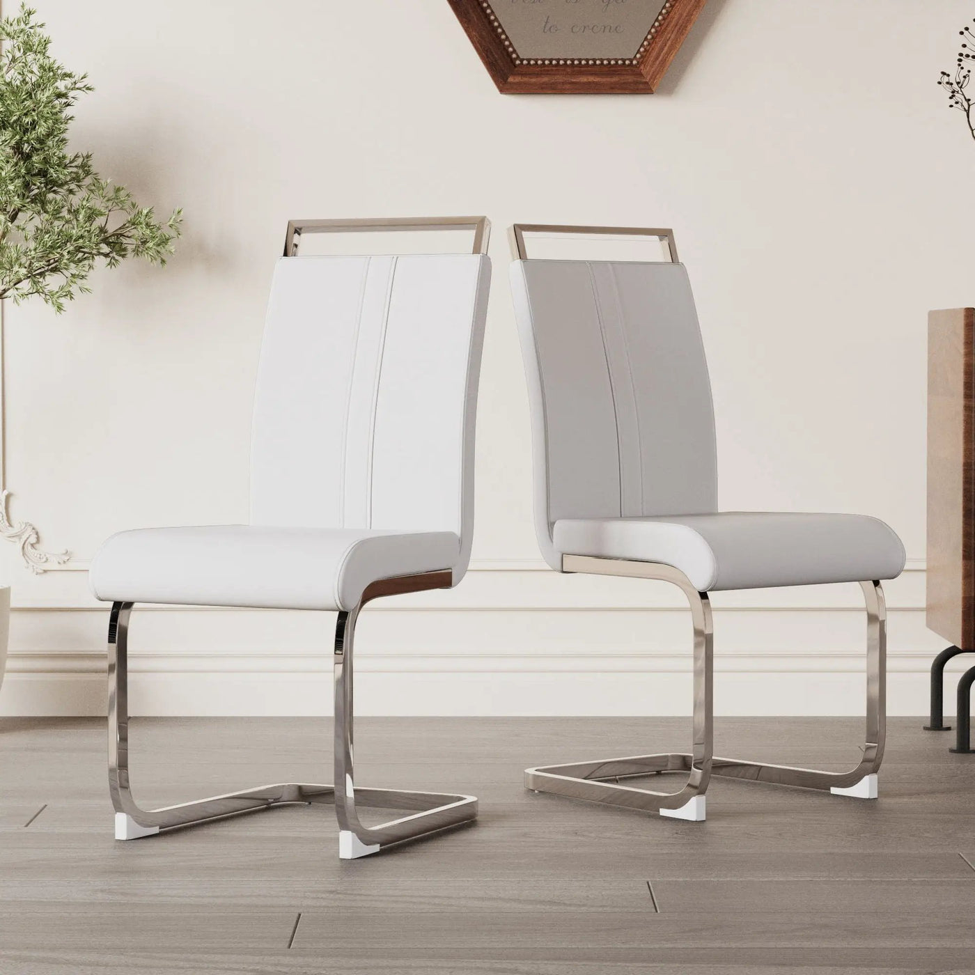 Modern Dining Chairs With Padded Seat, High Back by Unique Piece Furniture
