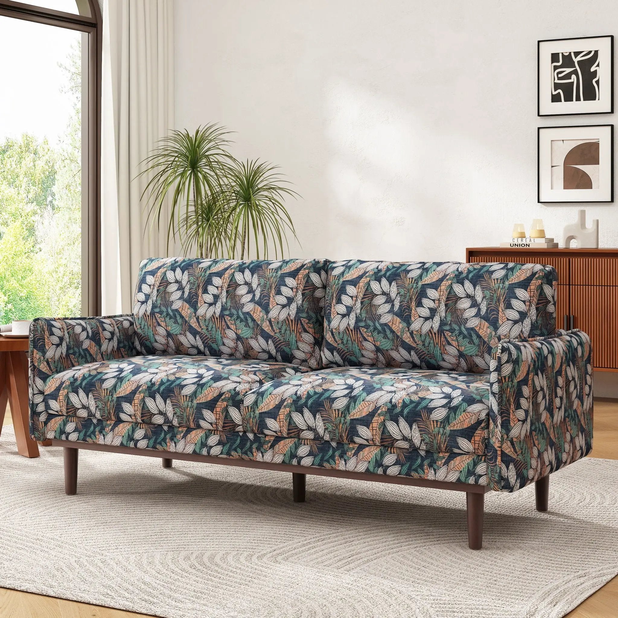 2 Seater Loveseat Sofa With Spacious Seating Area by Unique Piece Furniture