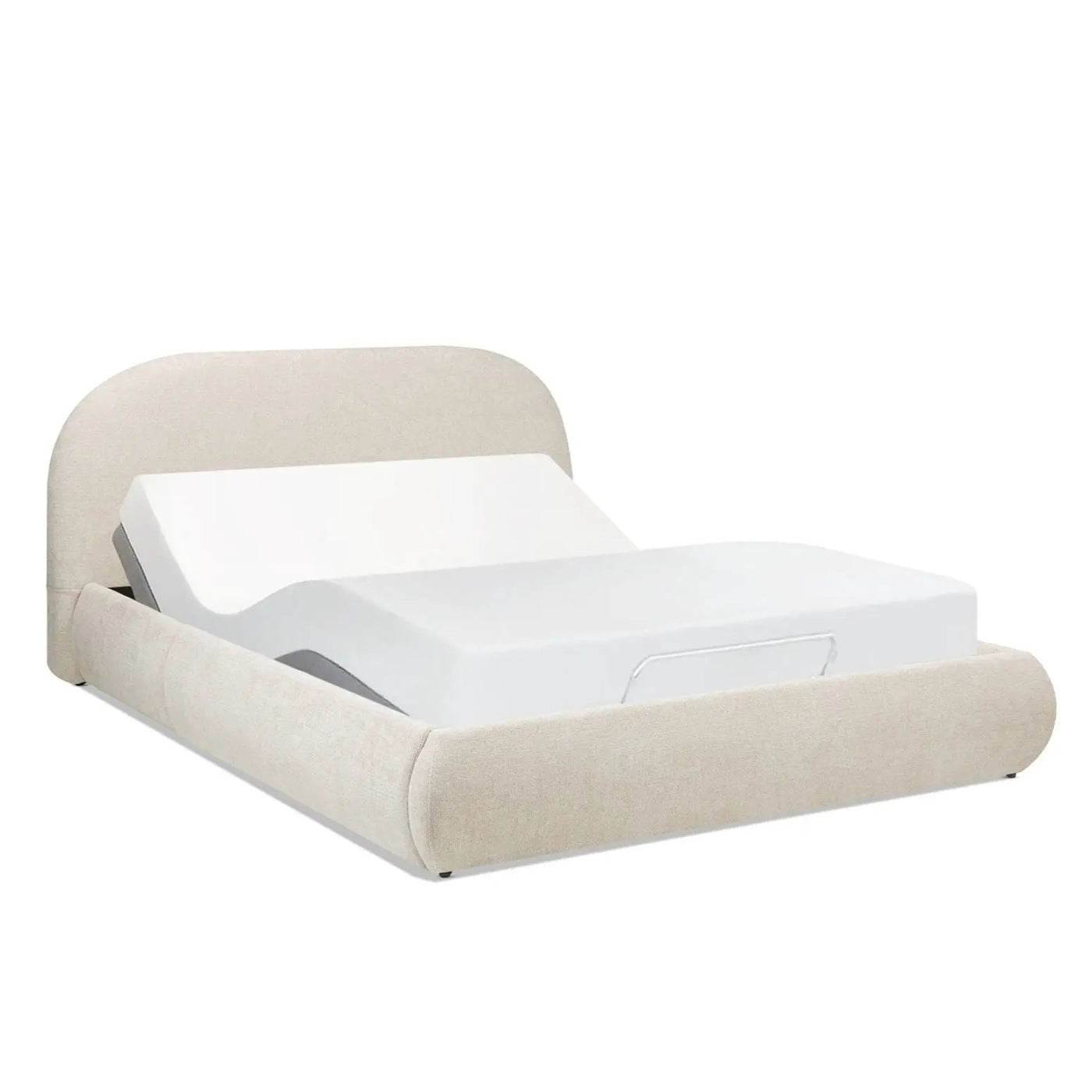 Archie Puffy Grounded - Upholstered Platform Bed by HouseOfZazla
