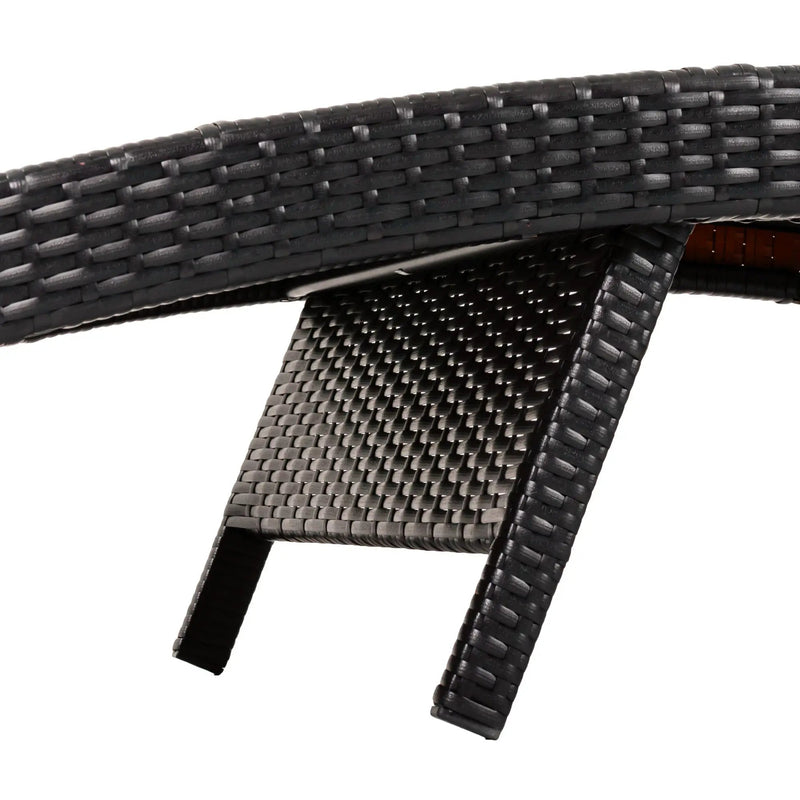 K&K 80'' Patio Wicker Chaise Lounge Chairs Set of 2 by HouseOfZazla