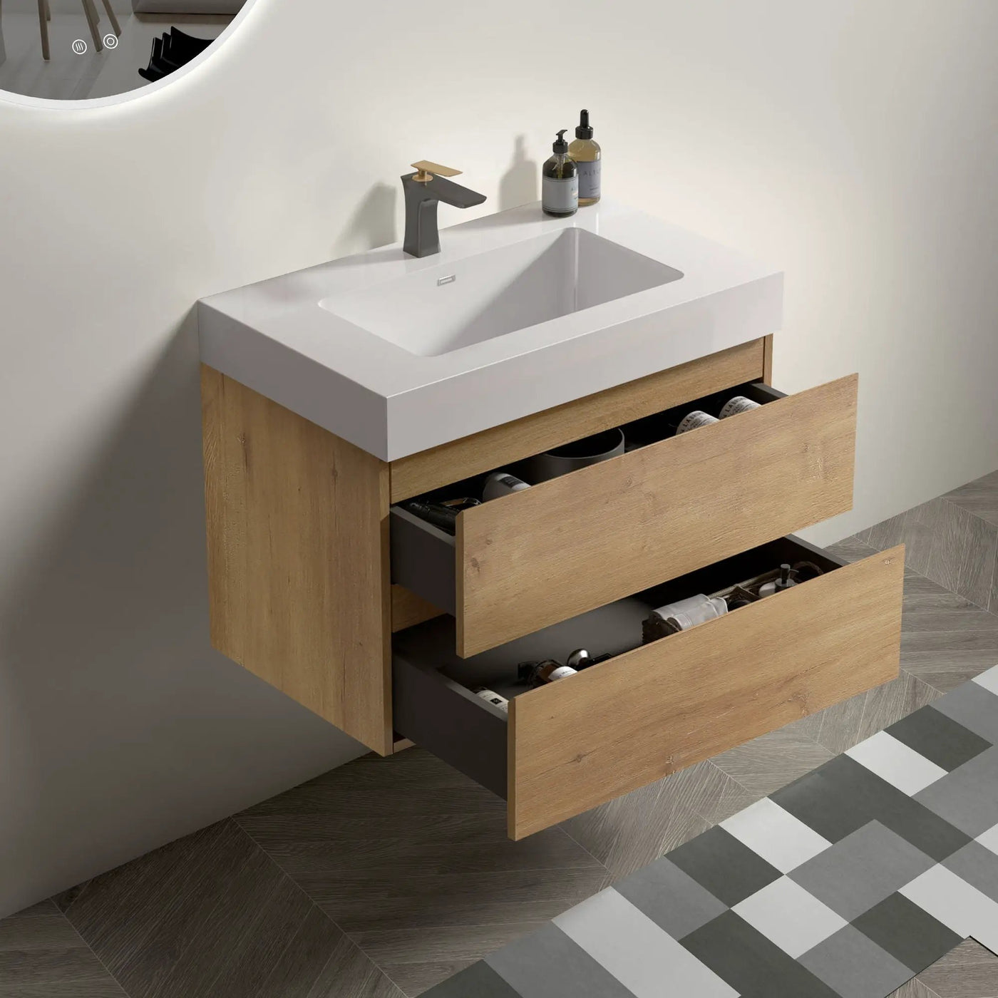 Alice Wall Mounted Bathroom Vanity with Sink by HouseOfZazla