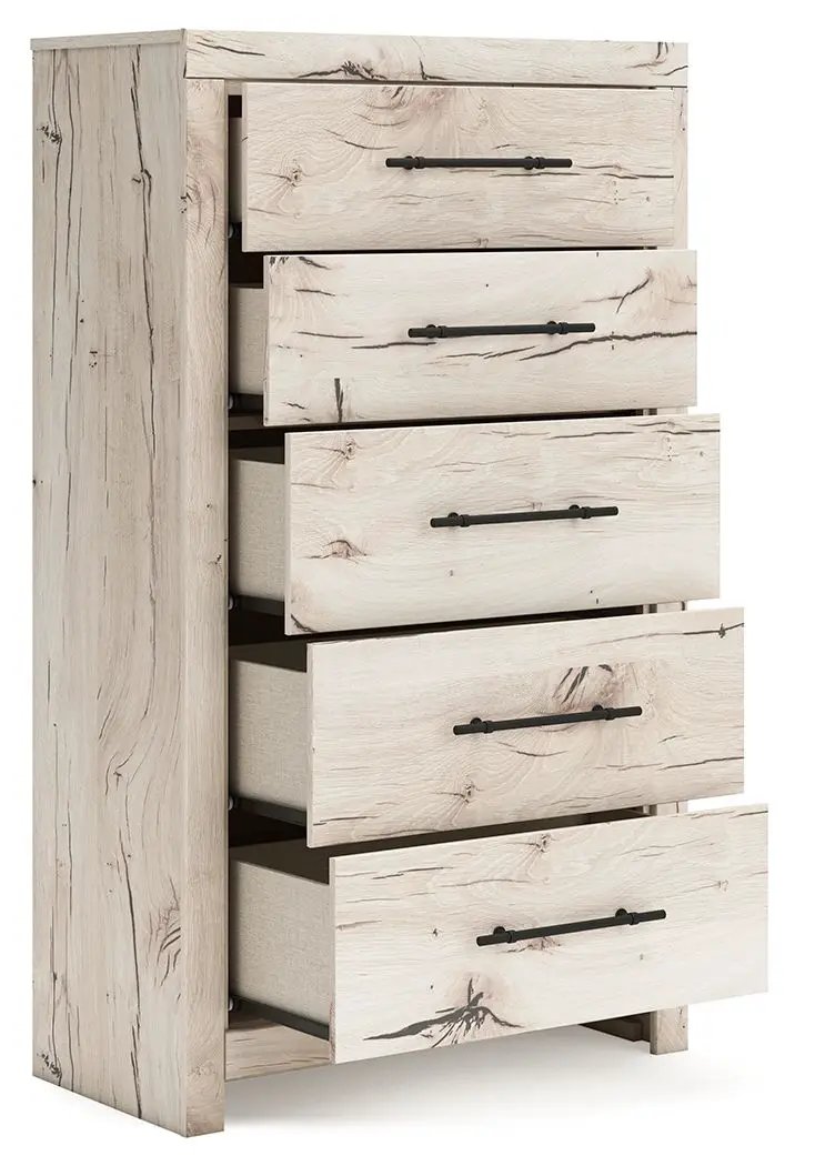 Lawroy - Five Drawer Chest - Light Natural by Unique Piece Furniture