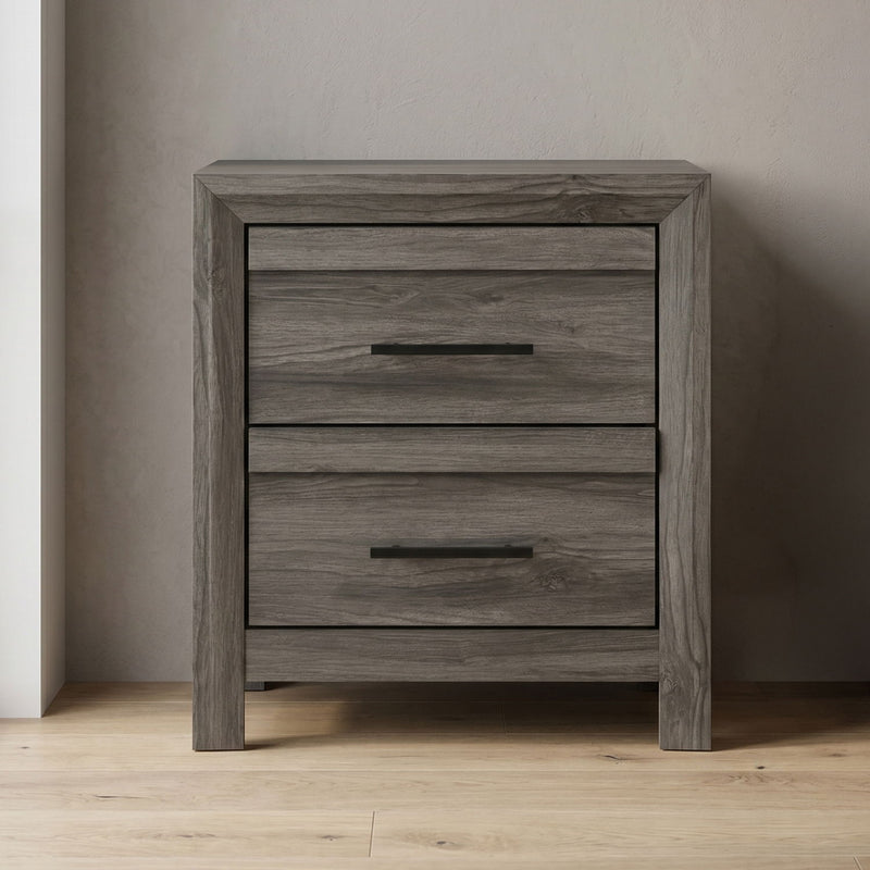Denver - 2 Drawer Nightstand - Gray by HouseOfZazla