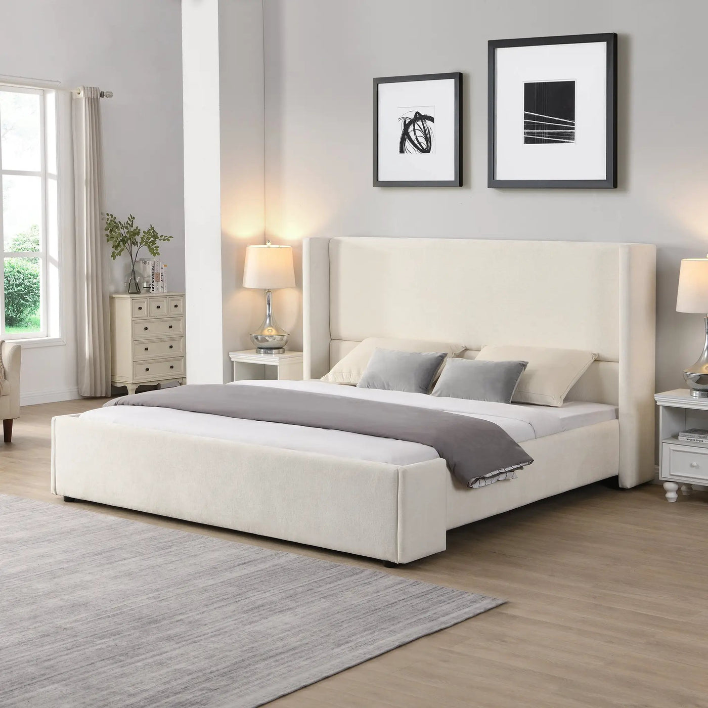 Elegant Upholstered Bed by HouseOfZazla