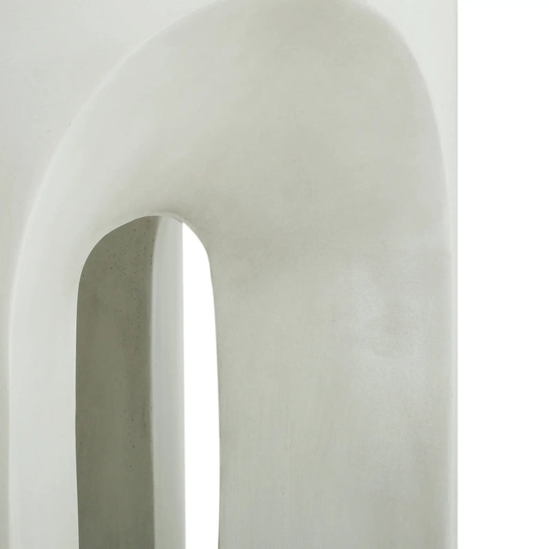 Outdoor MGO Round Top Side Table in Antique White by HouseOfZazla