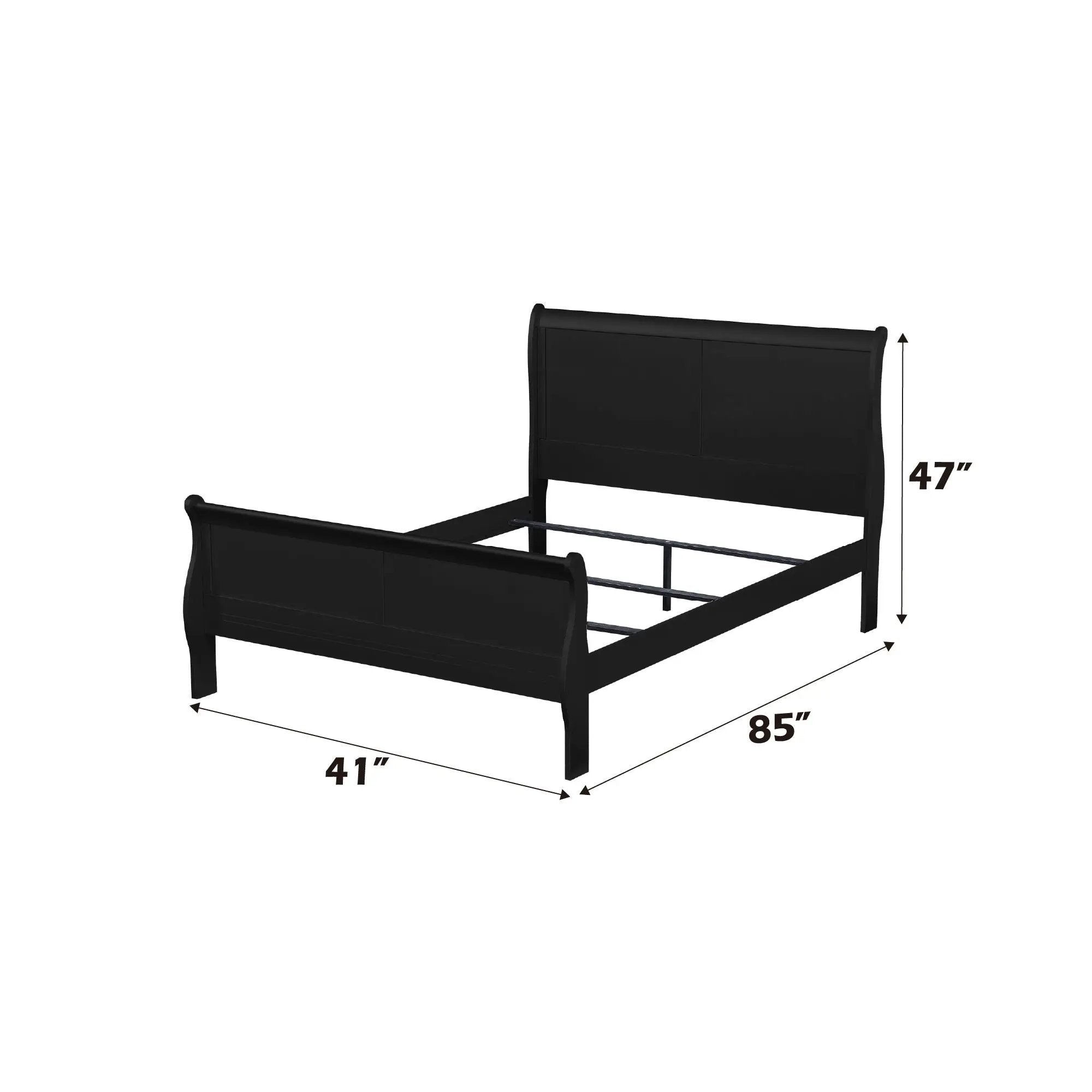 Louis Philippe Sleigh Bedroom Set by HouseOfZazla