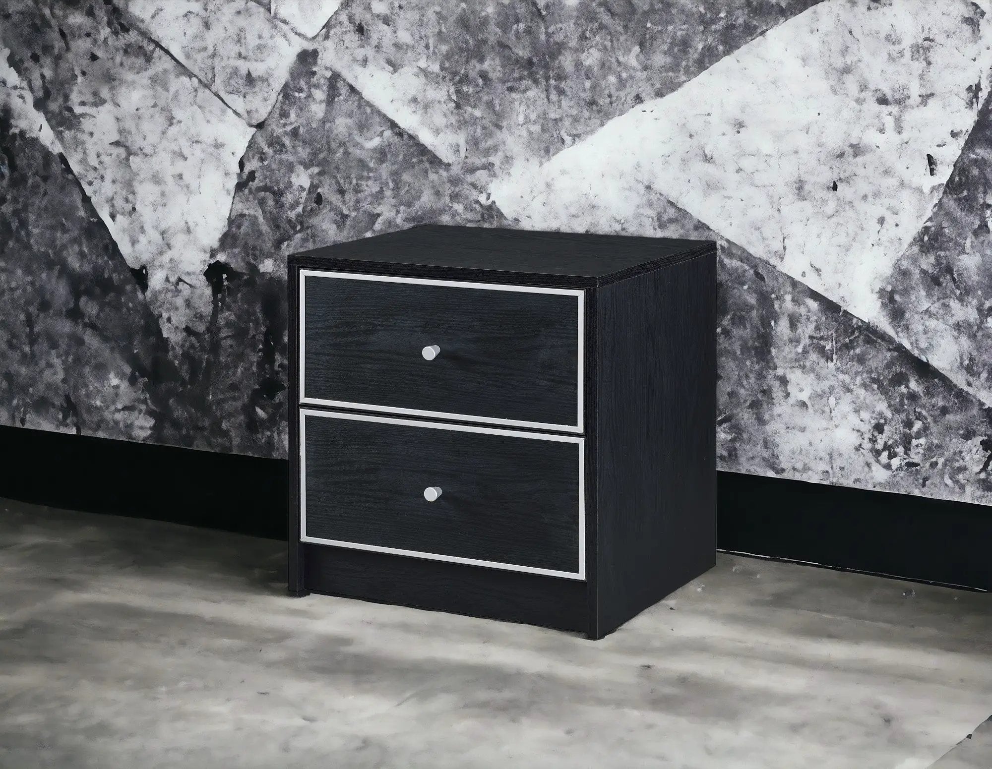 Modern Black Nightstand Table by HouseOfZazla