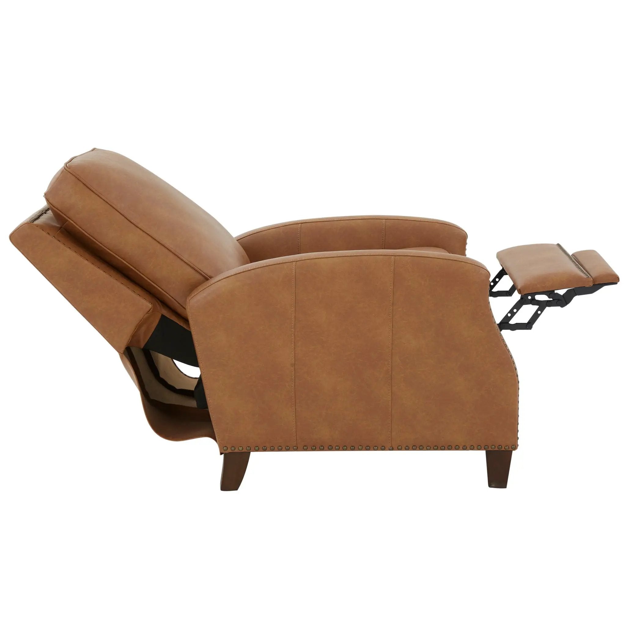 Jack - Push Back Recliner With Track Arms And Nailhead Accents by HouseOfZazla