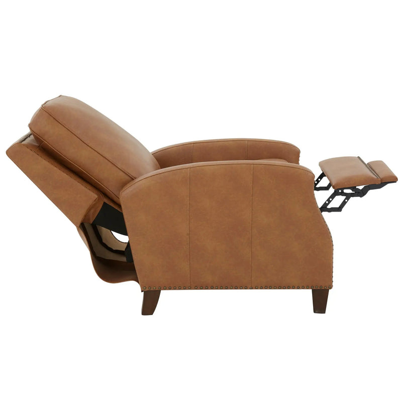 Jack - Push Back Recliner With Track Arms And Nailhead Accents by HouseOfZazla