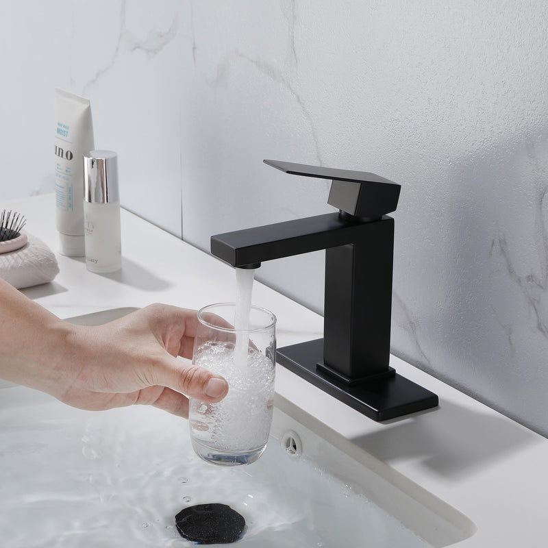 Single Handle Bathroom Sink Faucet with Pop-Up Drain (with Overflow) by HouseOfZazla