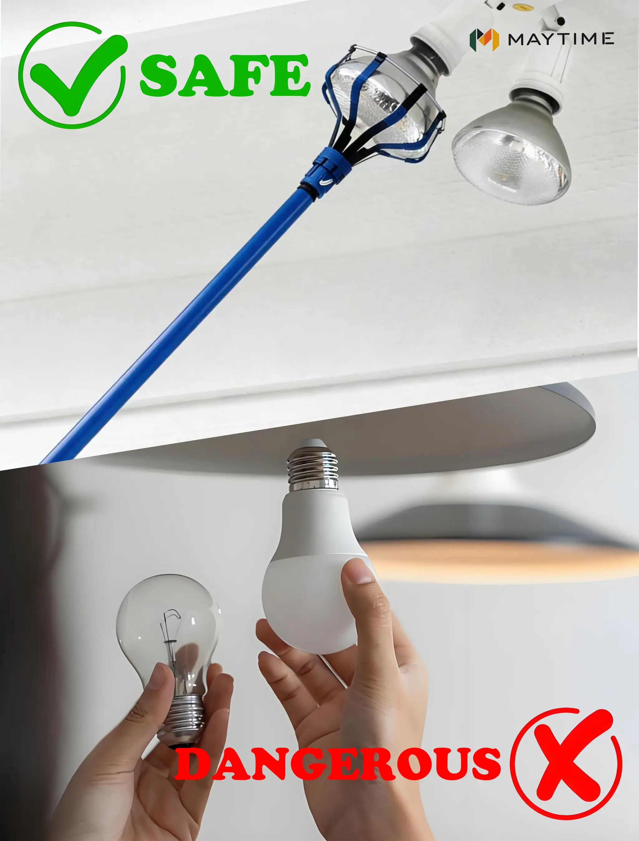 Bulb Changer Kit with 11 FT Pole by HouseOfZazla