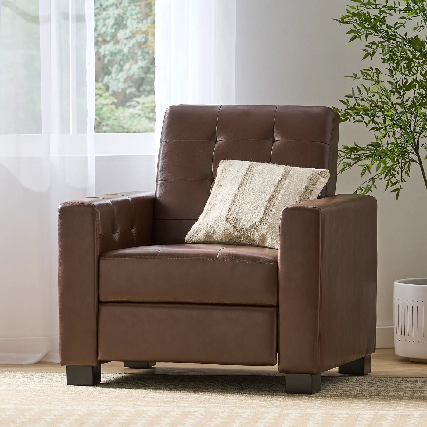 Langseth - Contemporary Tufted Pushback Recliner by Unique Piece Furniture