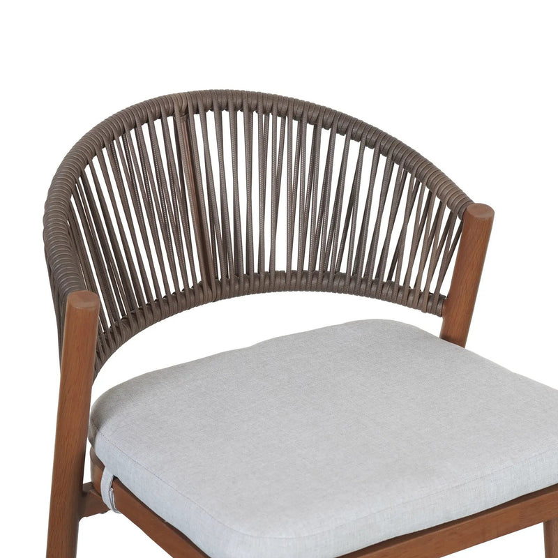 Outdoor 26" Counter Height Metal Frame Counter Stools With Scallop Shaped Backrest & Water Resistant Cushions by HouseOfZazla