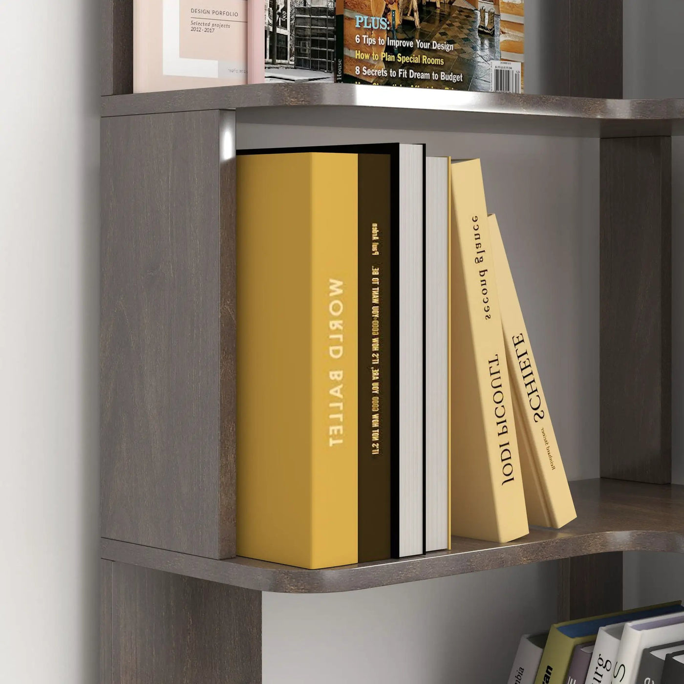 L-Shaped Design Corner Bookshelf by HouseOfZazla