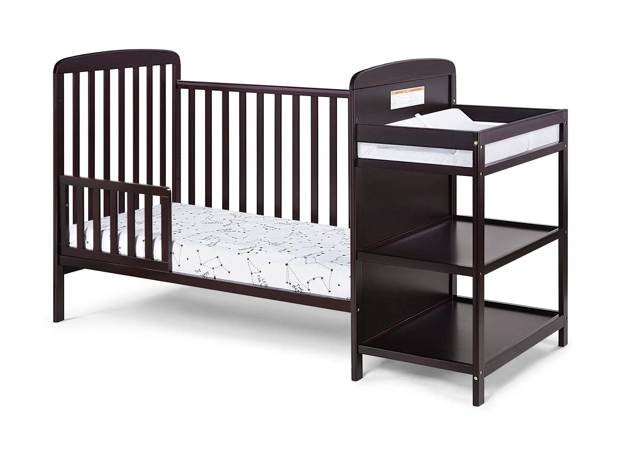 Ramsey - 3-in-1 Convertible Crib / Changer Combo by HouseOfZazla