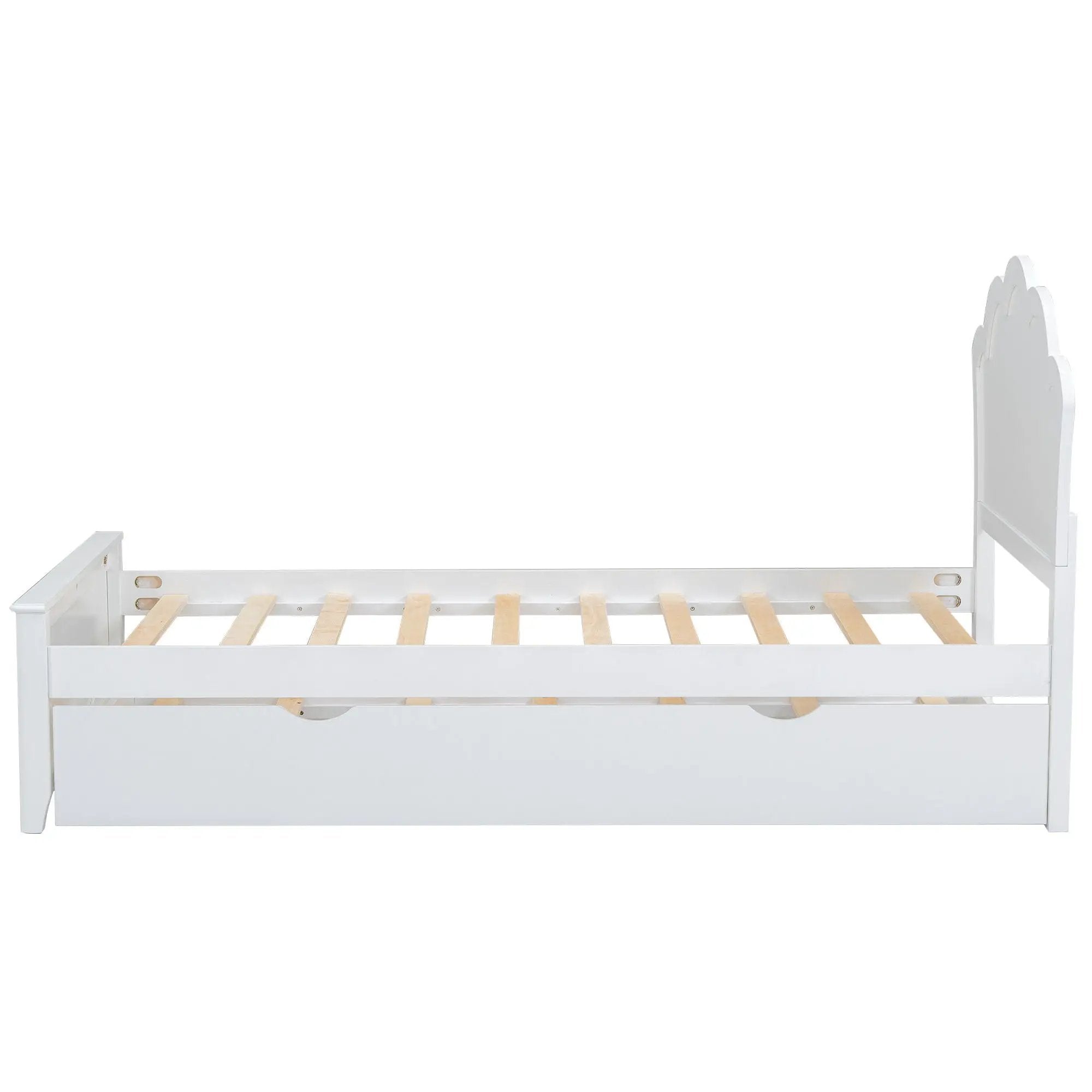 Platform Bed With Headboard And Trundle