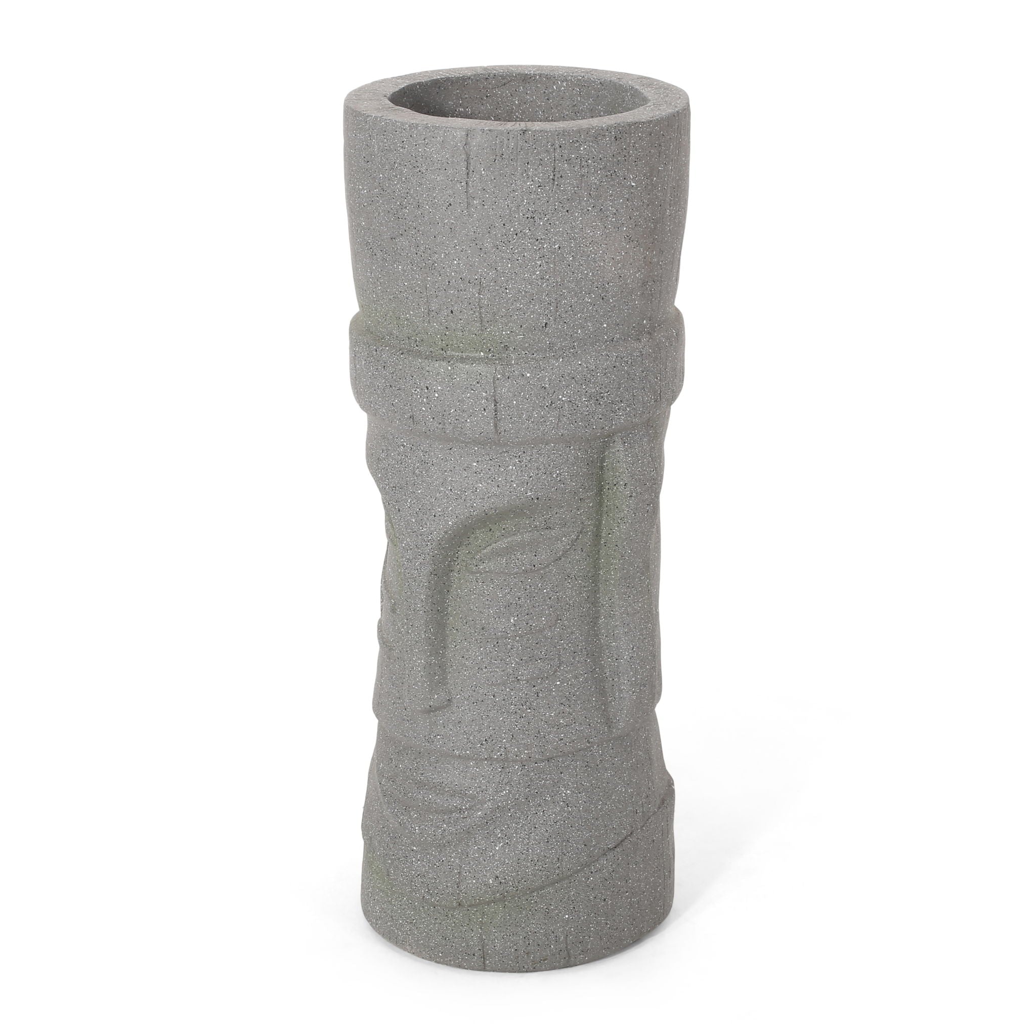 Classic Flower Planter With Magnesium Oxide Material - Stone Gray by HouseOfZazla