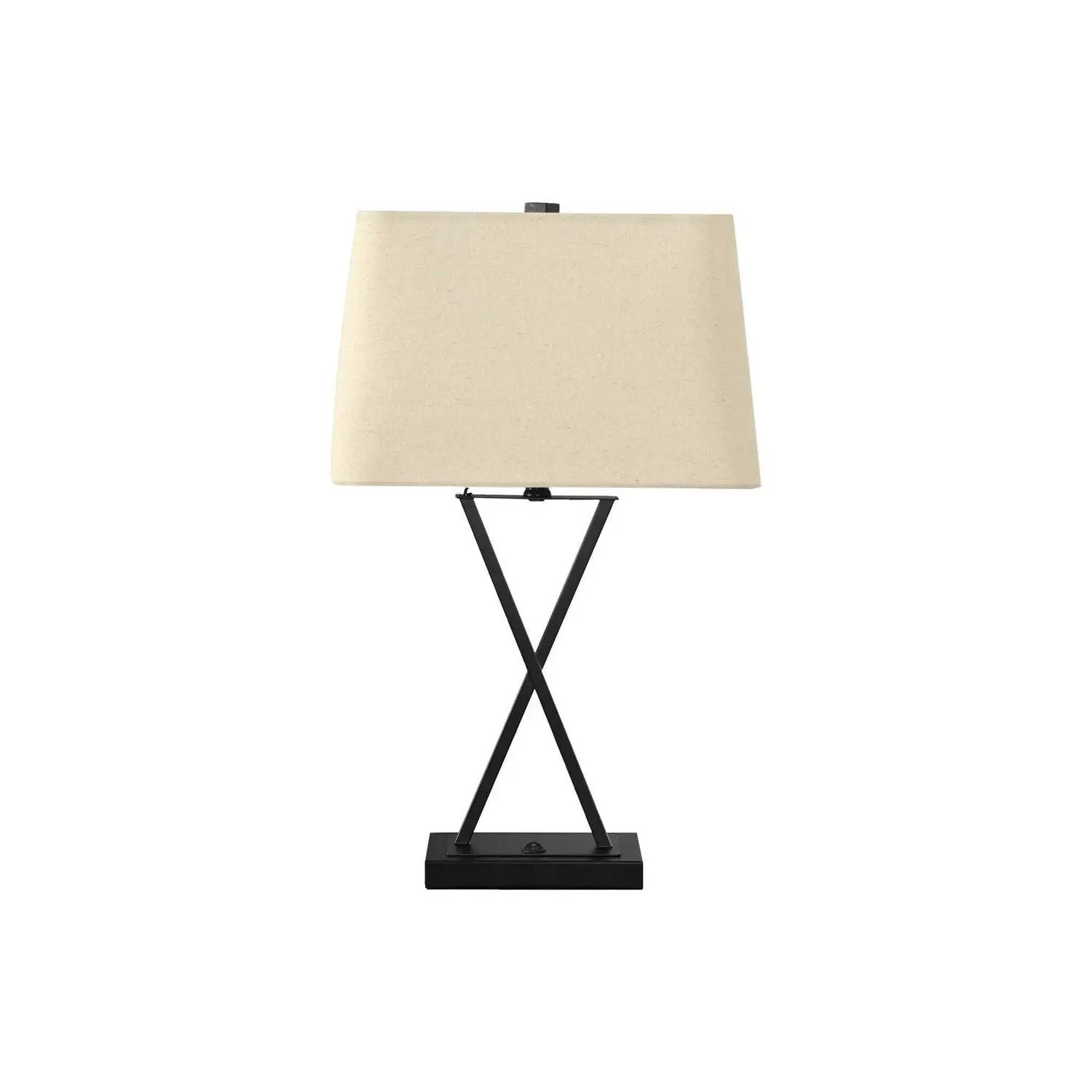 Lighting, Table Lamp, USB Port Included, Resin, Transitional - Black by Unique Piece Furniture