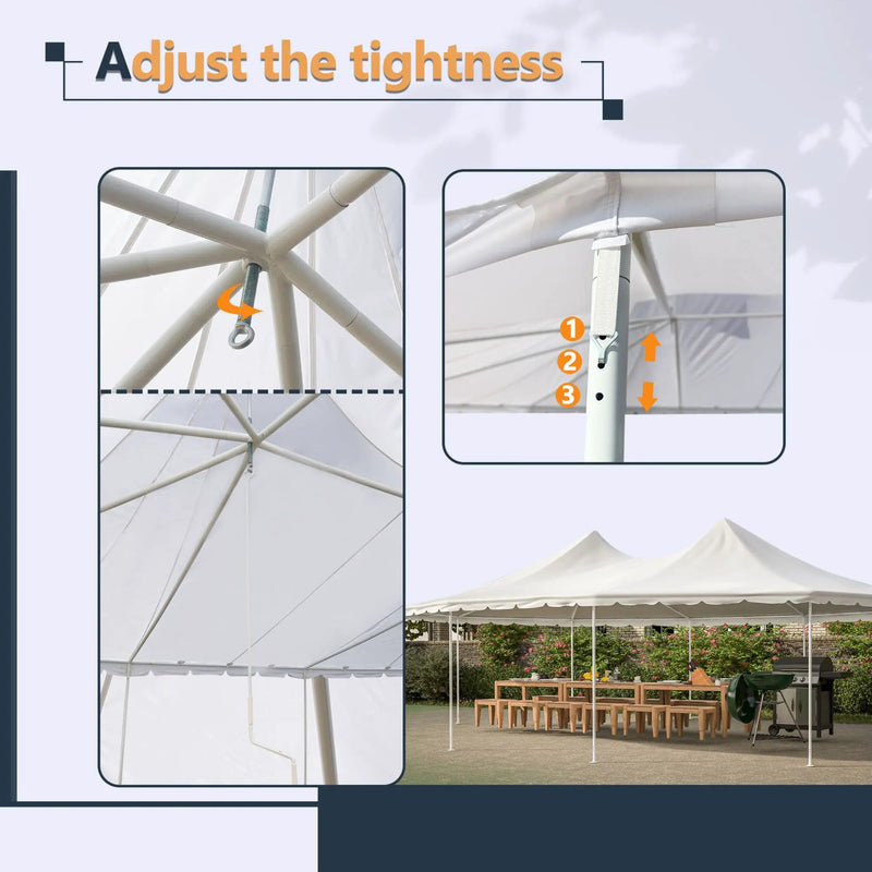 [29X21FT] Extra-Large Heavy-Duty Outdoor Waterproof Party, Wedding Tent With Steel Frame (SAK53821) by SAKSBY WHOLESALE