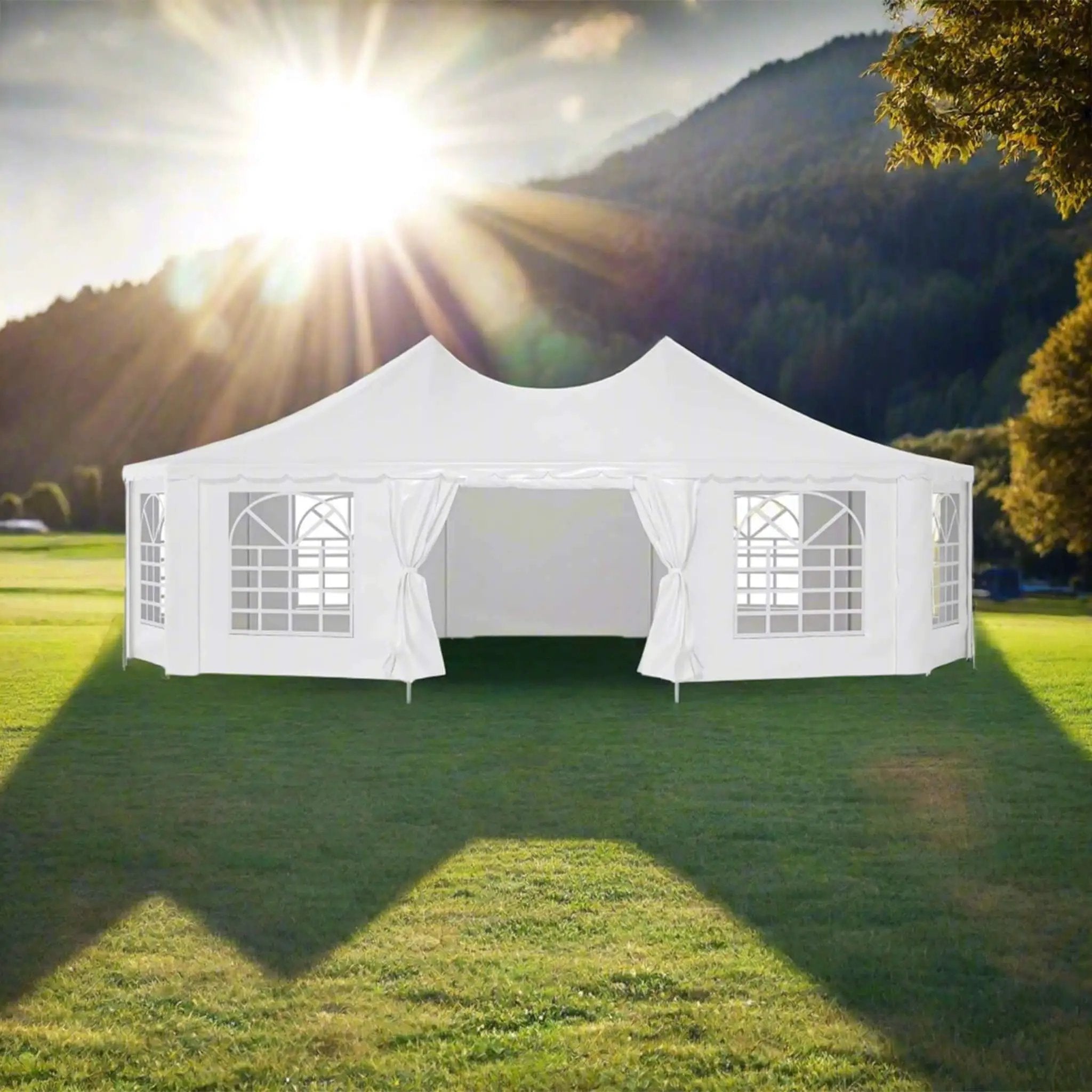 [29X21FT] Extra-Large Heavy-Duty Outdoor Waterproof Party, Wedding Tent With Steel Frame (SAK53821) by SAKSBY WHOLESALE