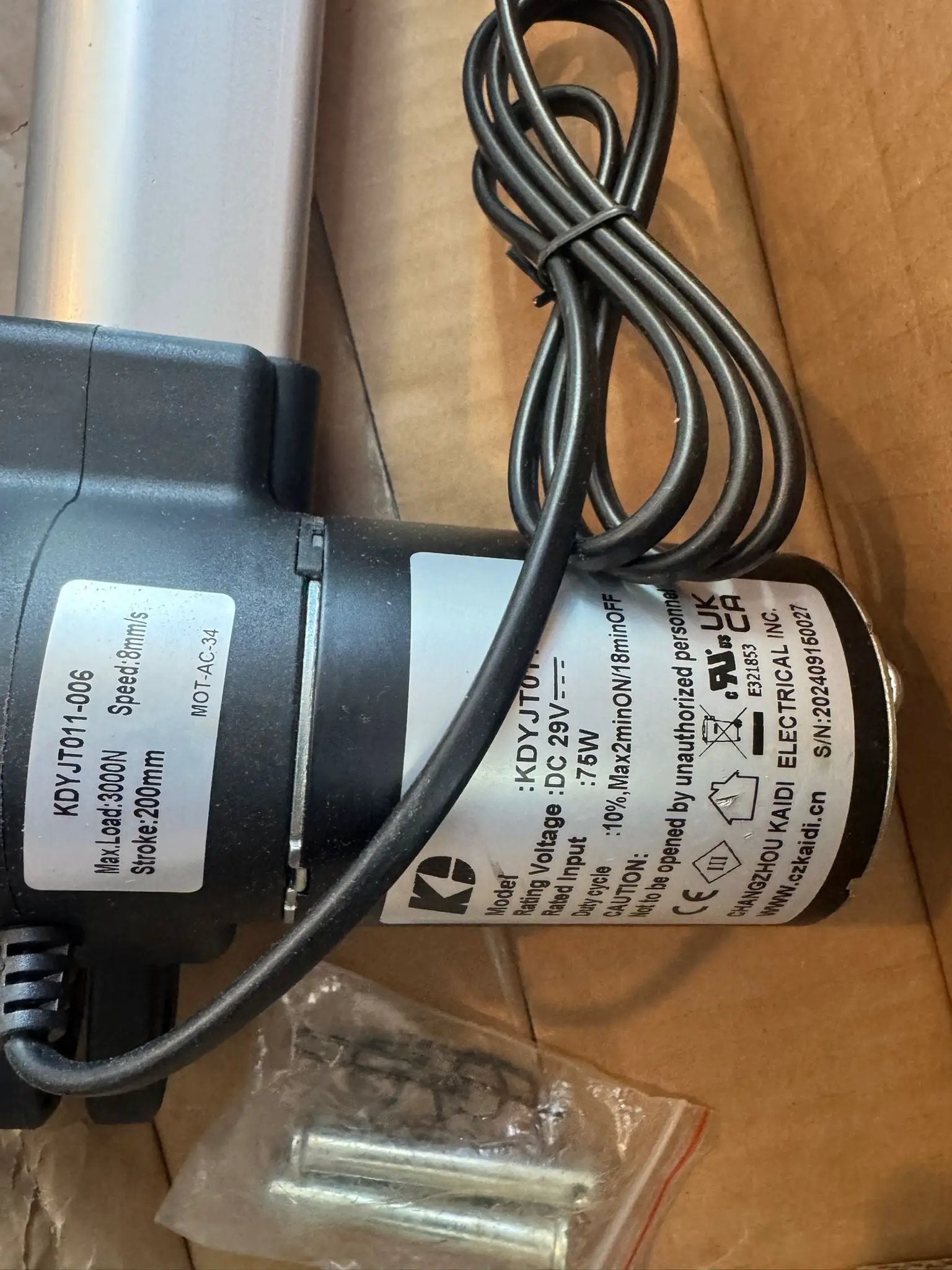 Open Box KDYJT011-006 Kaidi Linear Actuator Power Recliner Lift Chairs Motor Replacement by Selzalot