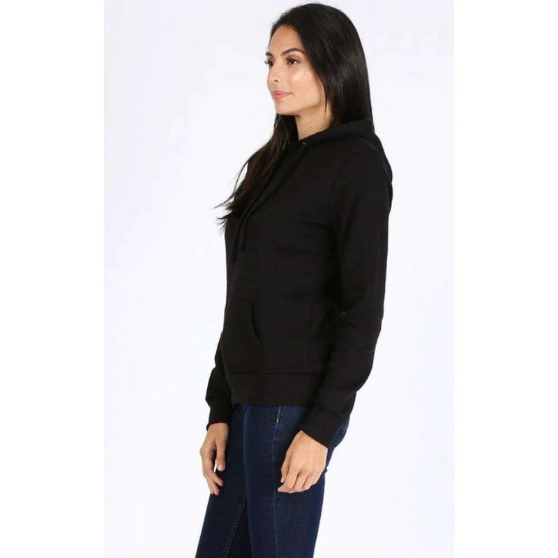 ROSIO Hoodies Basic Solid Fleece Pullover Hoodie Sweatshirt by Selzalot